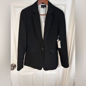 1. State Basic Black Professional Button Work Blazer Women Size 4 NWT